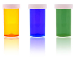 Push-N-Turn Vials with C/R Caps